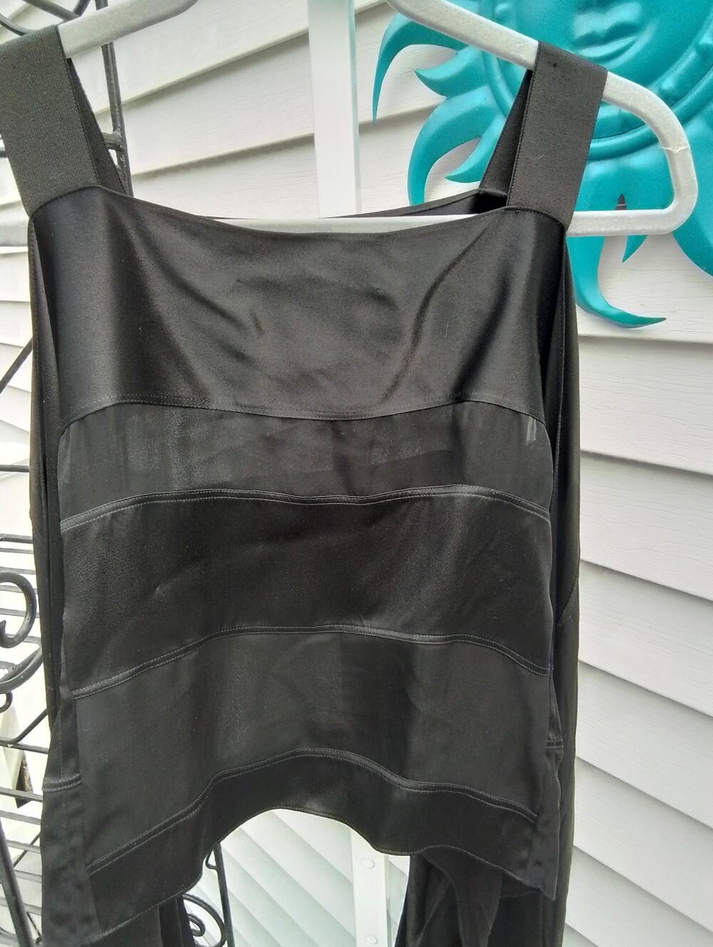 Nicopanda.....Black Strappy Wrap Around  Layered Tank Top